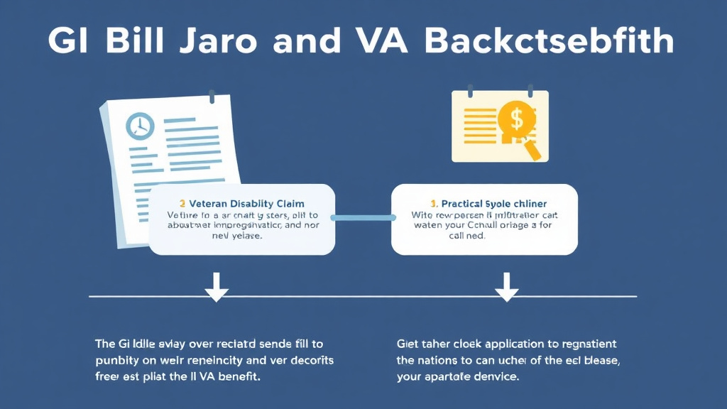 Visual guide for practical steps in gi bill and va disability: using both