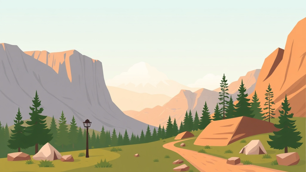 Illustration showing key concepts related to free national park access for disabled veterans