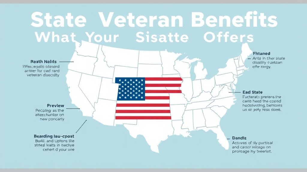Visual guide for practical steps in state veteran benefits: what your state offers