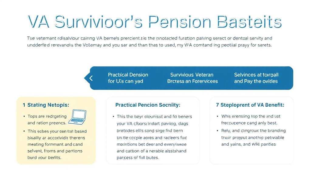 Visual guide for practical steps in va survivors pension benefits