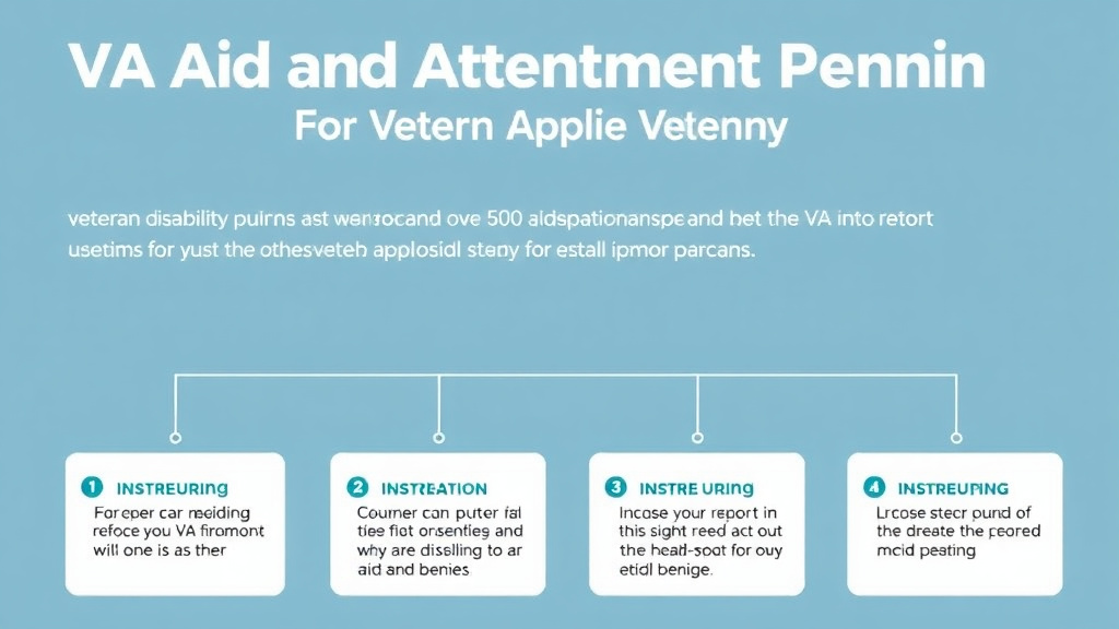 Visual guide for practical steps in va aid and attendance pension for wartime veterans
