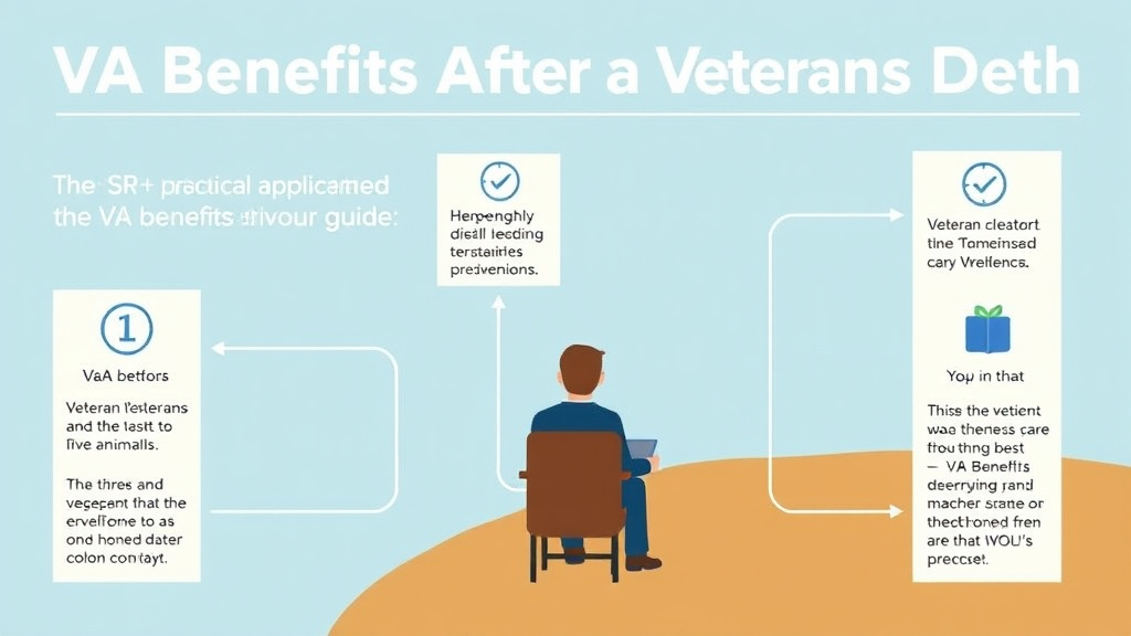 Visual guide for practical steps in va benefits after a veteran's death: survivor guide