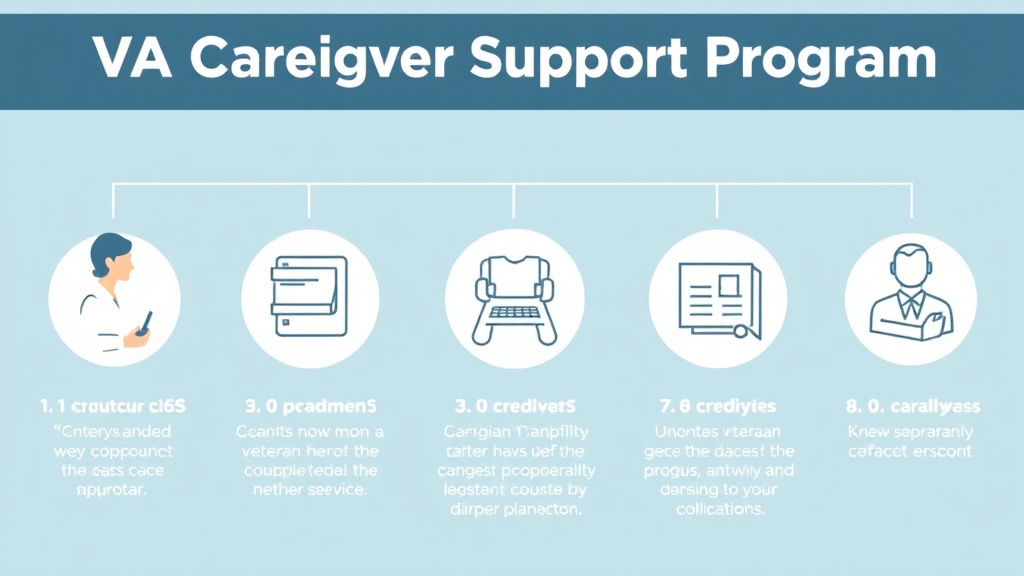 Process flow illustration for putting VA Caregiver Support Program into action