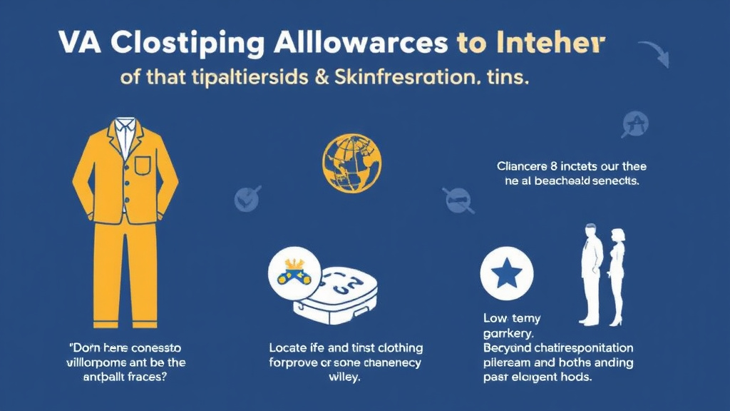 Visual guide for practical steps in va clothing allowance for prosthetics and skin conditions