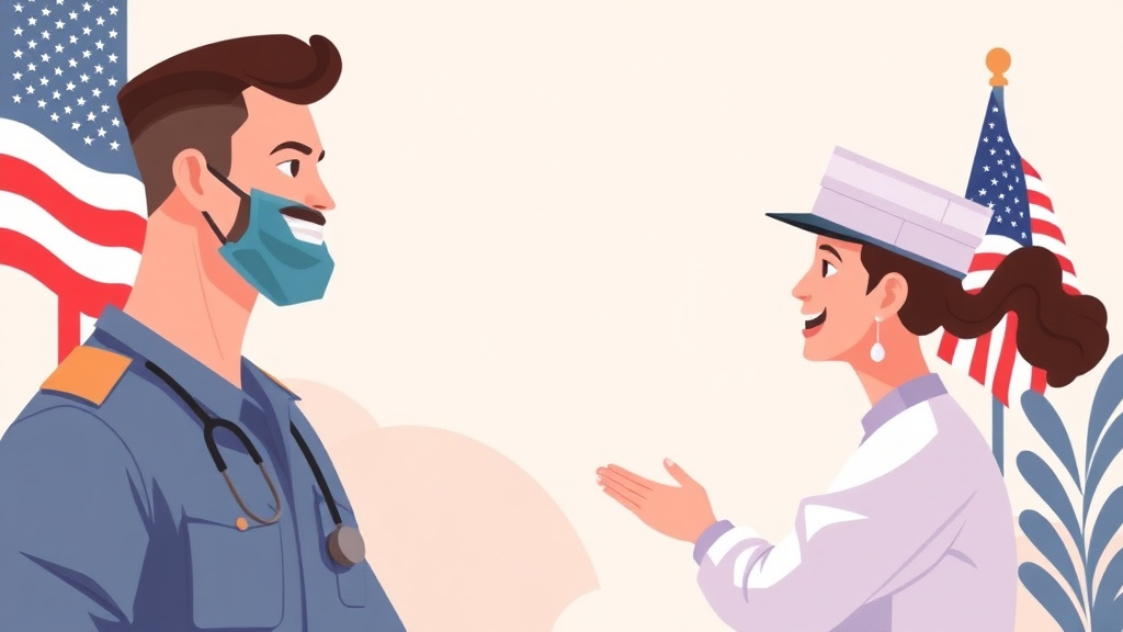 Illustration showing key concepts related to va dental benefits: who qualifies