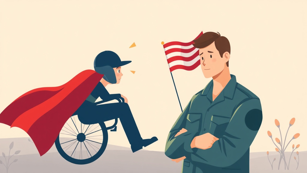 Illustration showing key concepts related to va disability and child support obligations