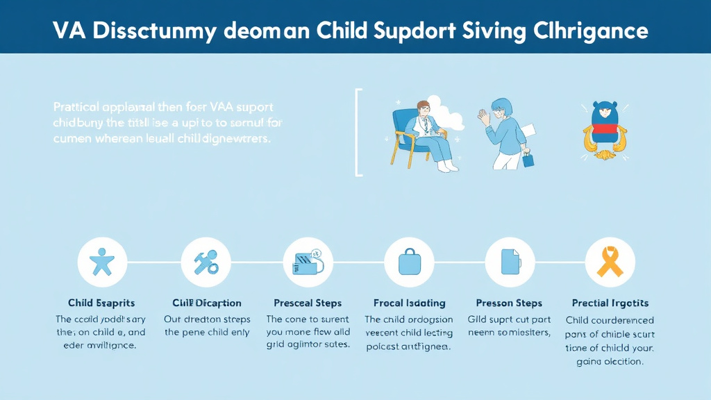 Visual guide for practical steps in va disability and child support obligations