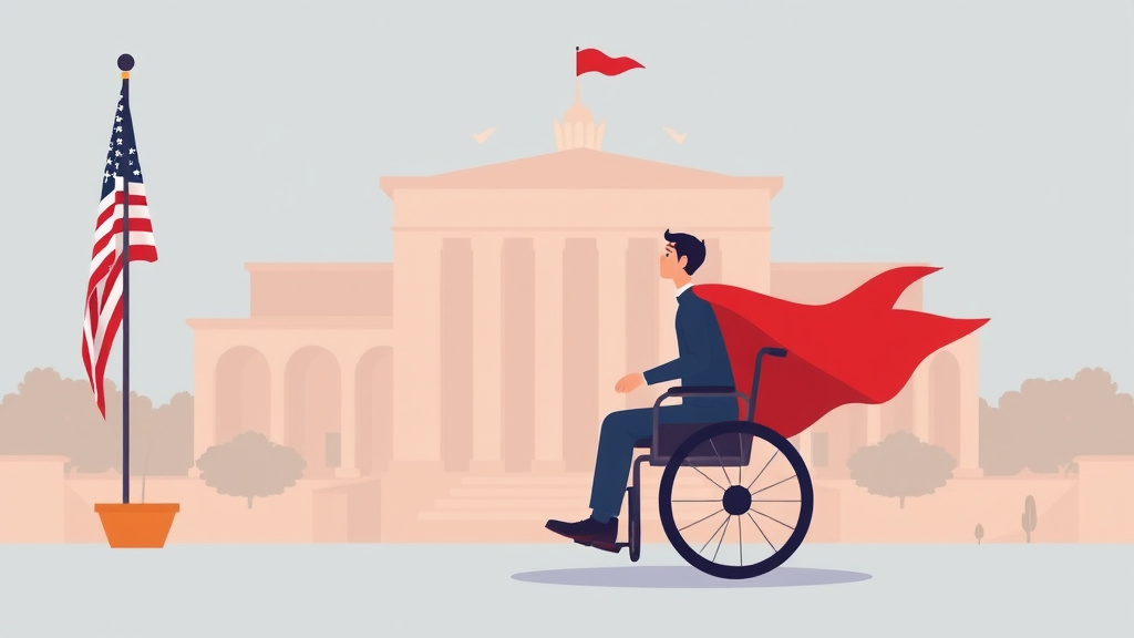 Illustration showing key concepts related to va disability and federal employment benefits