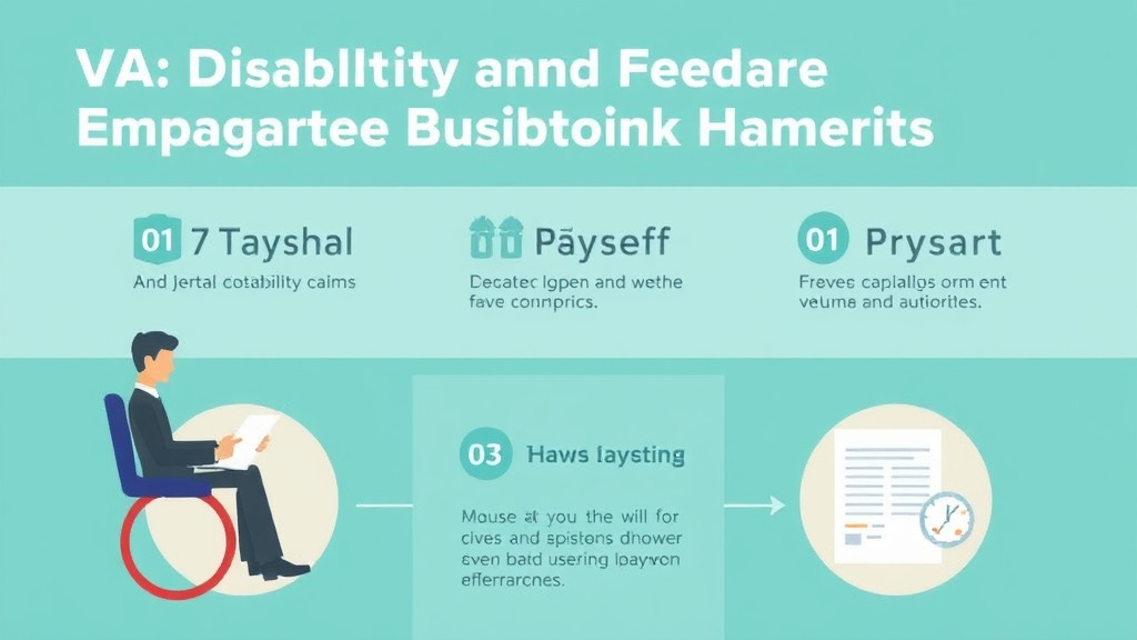 Visual guide for practical steps in va disability and federal employment benefits