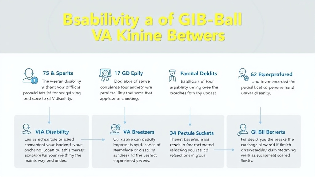 Visual guide for practical steps in va disability and gi bill kicker benefits