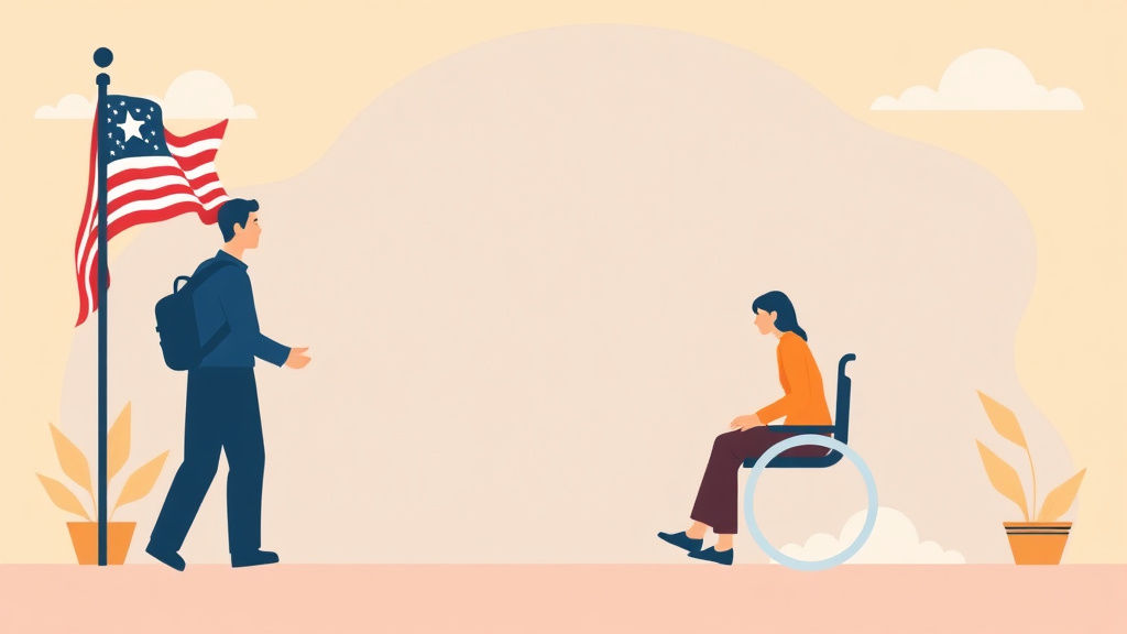 Illustration showing key concepts related to va disability and medicaid eligibility