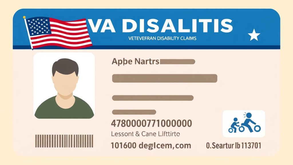 Illustration showing key concepts related to va disability id card: how to get yours