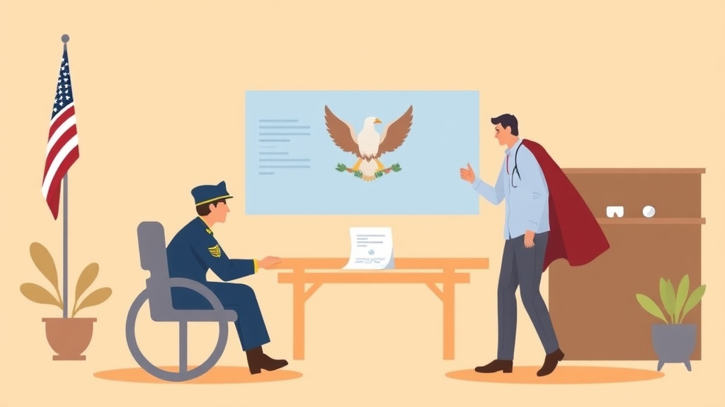 Illustration showing key concepts related to va healthcare enrollment: how to sign up