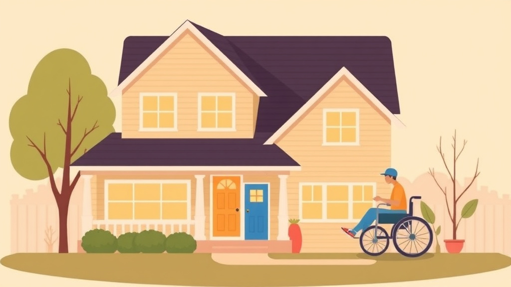 Illustration showing key concepts related to va home loan benefits: zero down payment