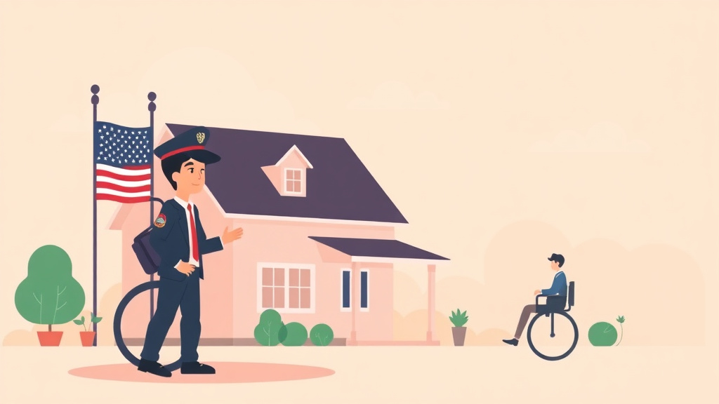 Illustration showing key concepts related to va home loan funding fee exemption