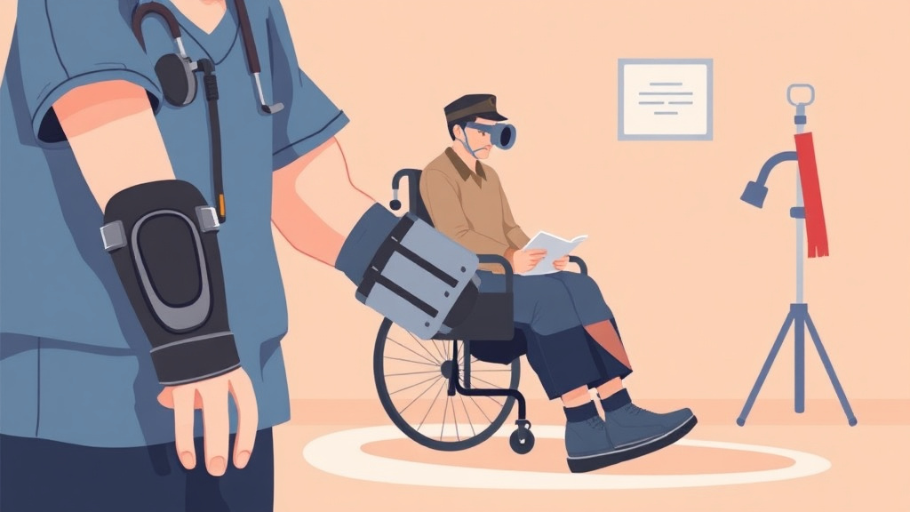 Visual overview of VA Prosthetics and Sensory Aids with key concepts highlighted