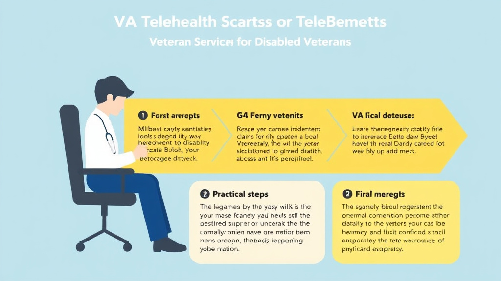 Visual guide for practical steps in va telehealth services for disabled veterans