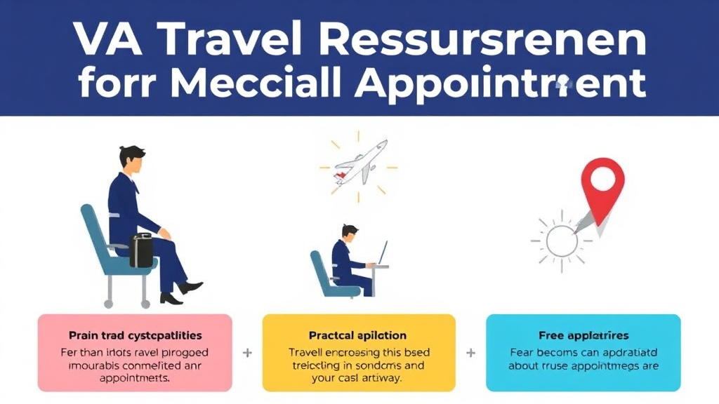 Visual guide for practical steps in va travel reimbursement for medical appointments