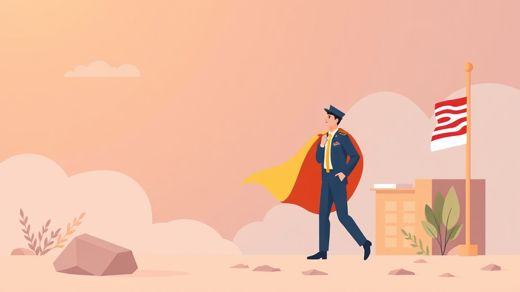 Illustration showing key concepts related to veteran small business benefits: sdvosb