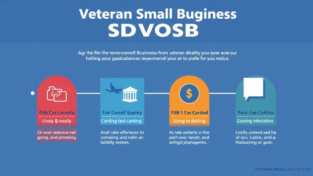 Visual guide for practical steps in veteran small business benefits: sdvosb