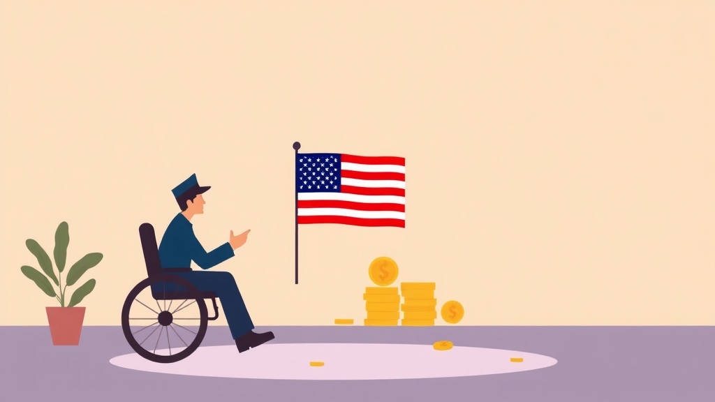 Illustration showing key concepts related to state income tax exemptions for va disability pay